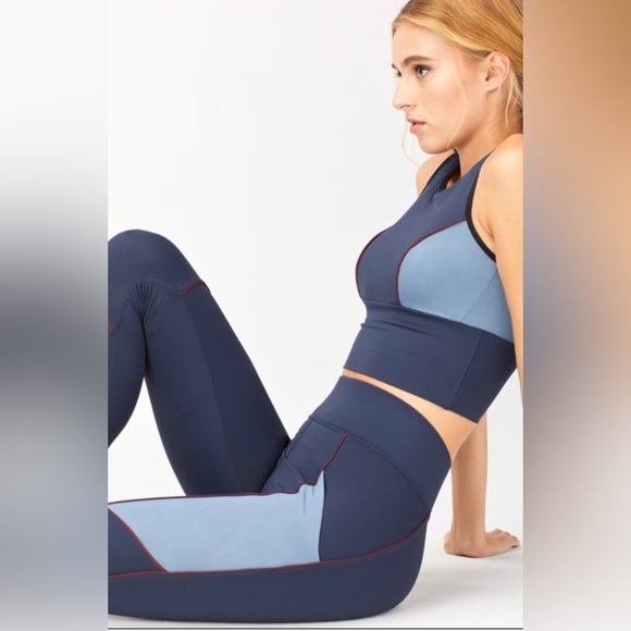 MICHI Baltic Pocket Legging Deep Sea Navy/ Storm Blue Size S/P - Picture 2 of 4